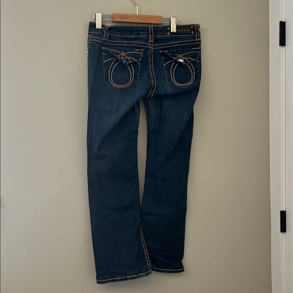 L.A. Idol Dark Blue Straight Leg Jeans - Picture 2 of 7